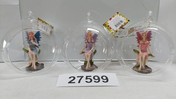 פיה יושבת על סלע בכדור זכוכית 110 מ"מ